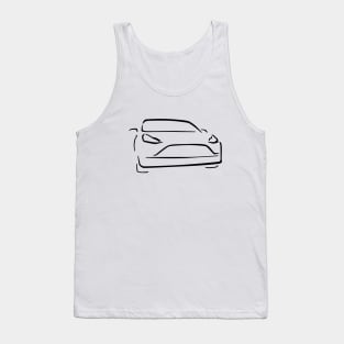 Electric Car Abstract Drawing Tank Top